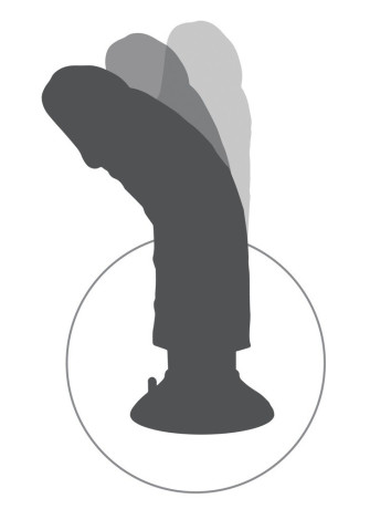 8" Vibrating Cock with Balls